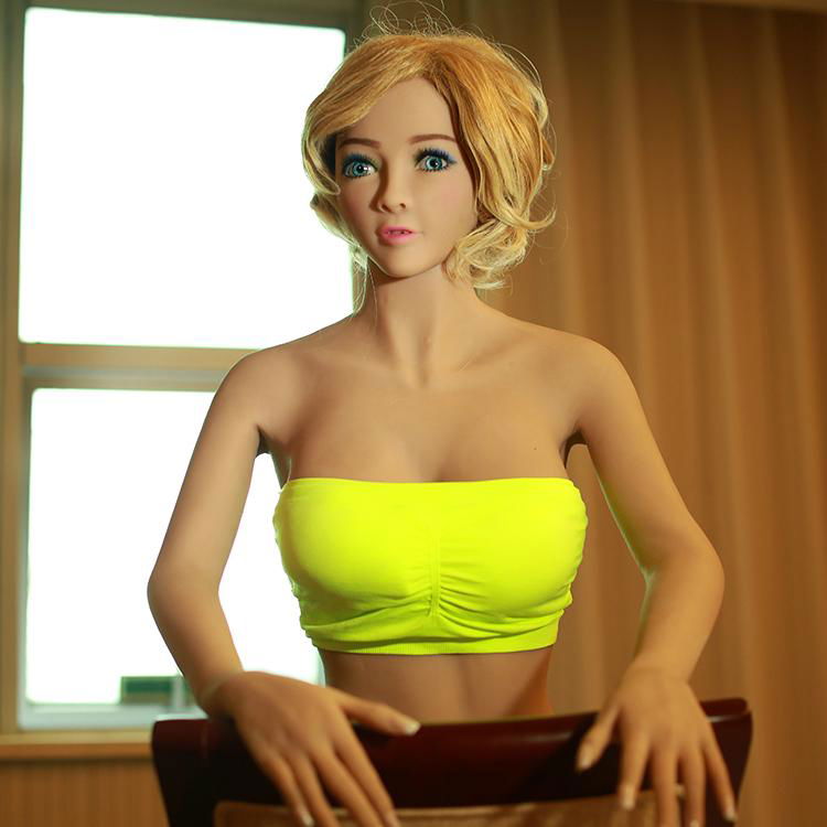 2016 latest realistic light solor skin 140cm 28kg sexy naked girl sex doll 5