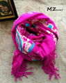 Ethnic fusion embroider big size shawl and scarf 1