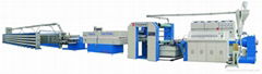 PP flat yarn extrusion line and flat yarn making machine