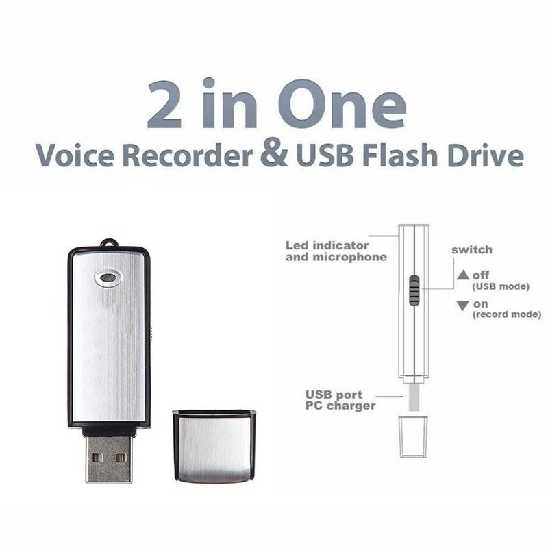 8G Voice Activated Portable USB Voice Recorder 5