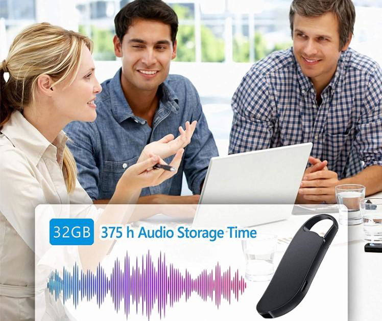 32G Portable Keychain Voice Recorder for Lecture Interview 2