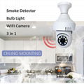 3 in 1 Smoke Detector Alarm Light Bulb Camera