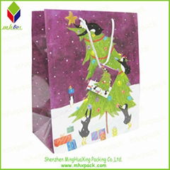 Customized Printing Christmas Gift Paper Bag