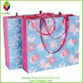 Flower Printing Packaging Paper Bag for