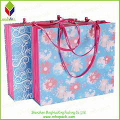 Flower Printing Packaging Paper Bag for Gift