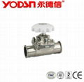 i inch 316L Food Grade Sanitary Clamped Diaphragm Valve 