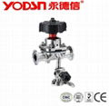 i inch 316L Food Grade Sanitary Clamped Diaphragm Valve  3