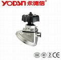 i inch 316L Food Grade Sanitary Clamped Diaphragm Valve  5