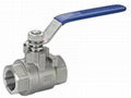 1 inch SS304 2 piece stainless steel Thread BSTP ball valve 1