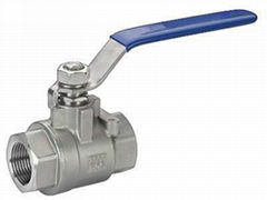 1 inch SS304 2 piece stainless steel Thread BSTP ball valve