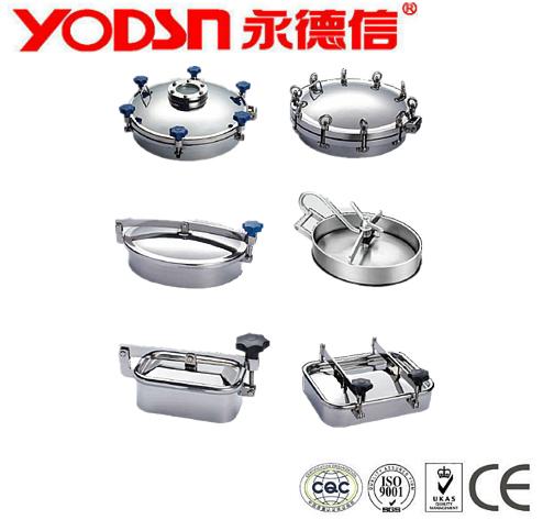 SS Food Grade Stainless Steel Sanitary Manhole Cover 5