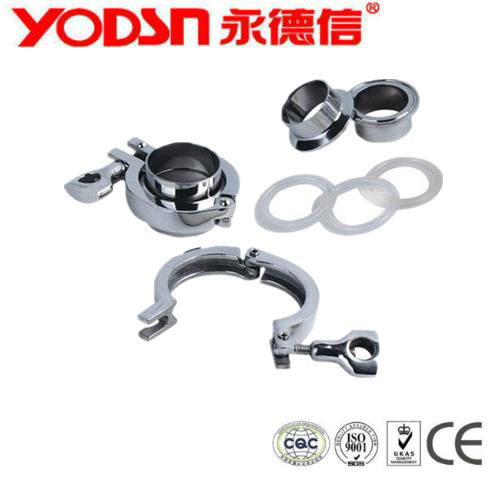 stainless steel Sanitary pipe fittings TC Clamps