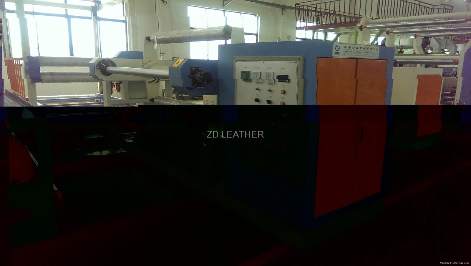 PU PVC  leather embossing machine 3