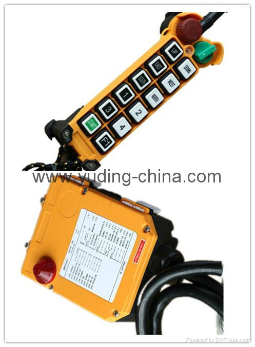 Henan Yuding 2016 new products F24-12D AC 220V electronic winch remote controlle 2