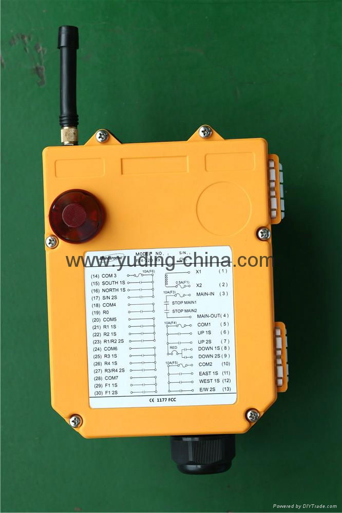 Henan Yuding 2016 new products F24-12D AC 220V electronic winch remote controlle 5