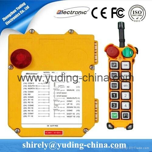 Henan Yuding F24-12S industrial 433mhz long distance wireless 4-16 buttons remot 2