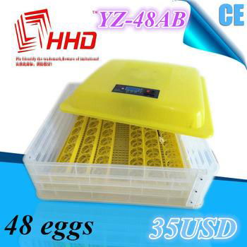 48 Egg Incubator Digital Auto Tuner Chicken Poultry Bird Quail Clear Hatcher 3