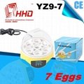 hot-selling and high quality cheap quail eggs incubator yz9-7 farm incubator mac 3