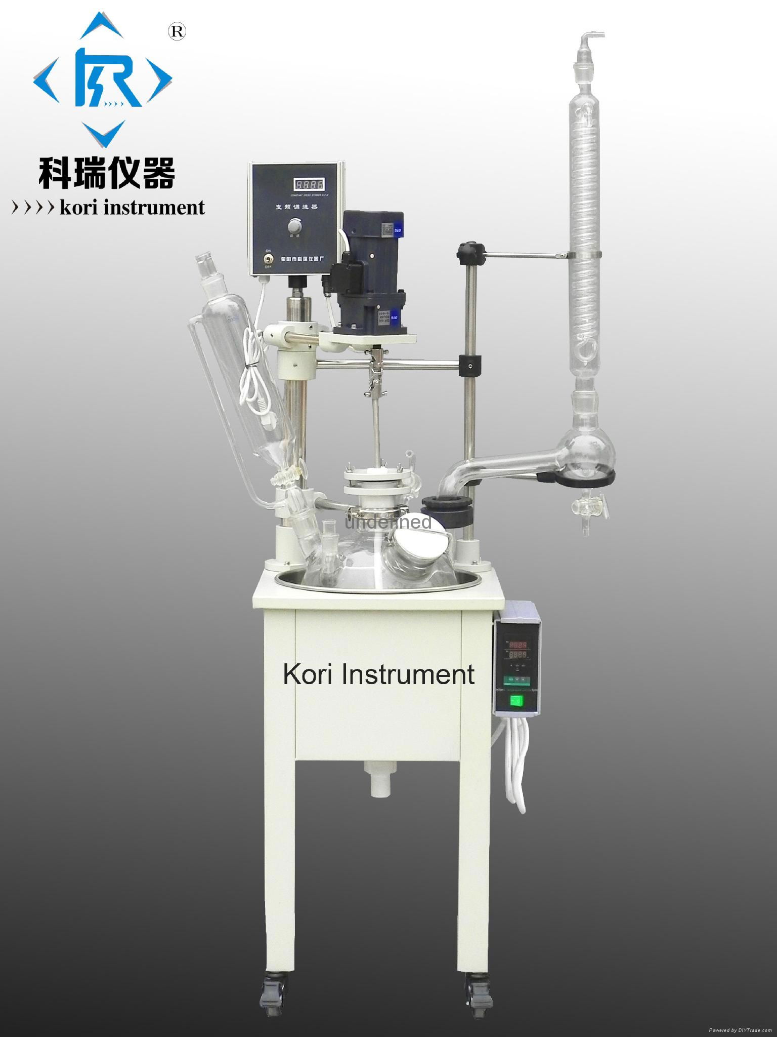 China factory supply high quality  laboratary double layer glass reactor price