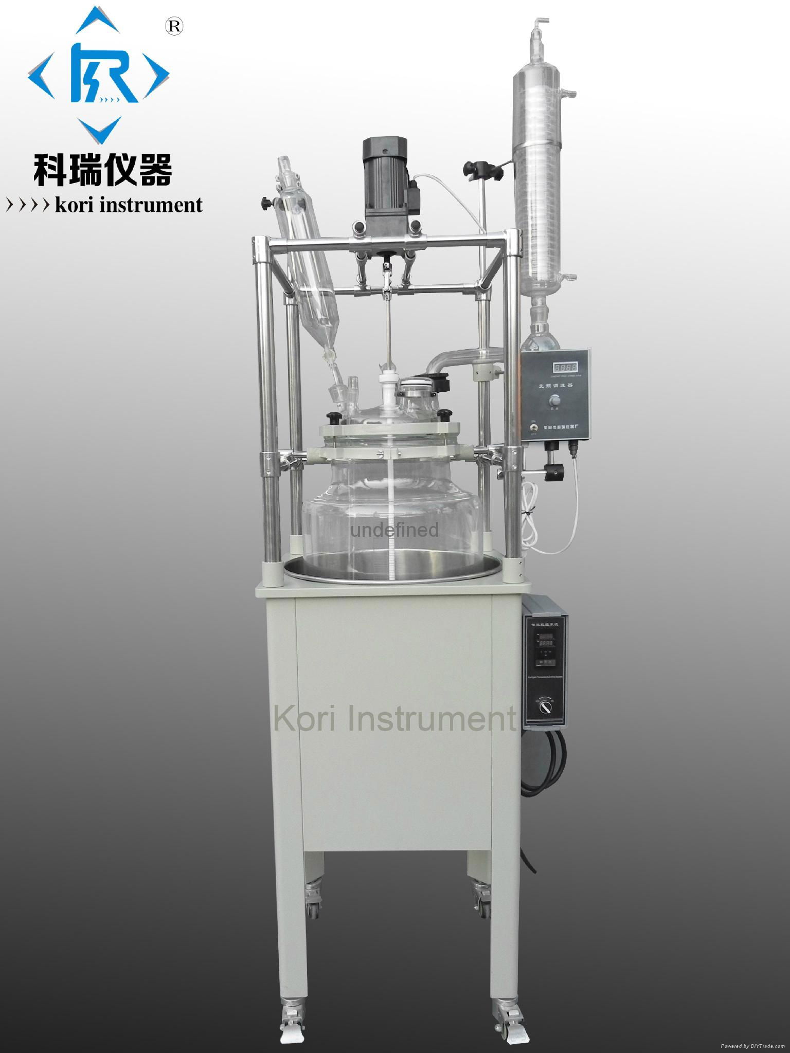 China factory supply high quality  laboratary double layer glass reactor price 3