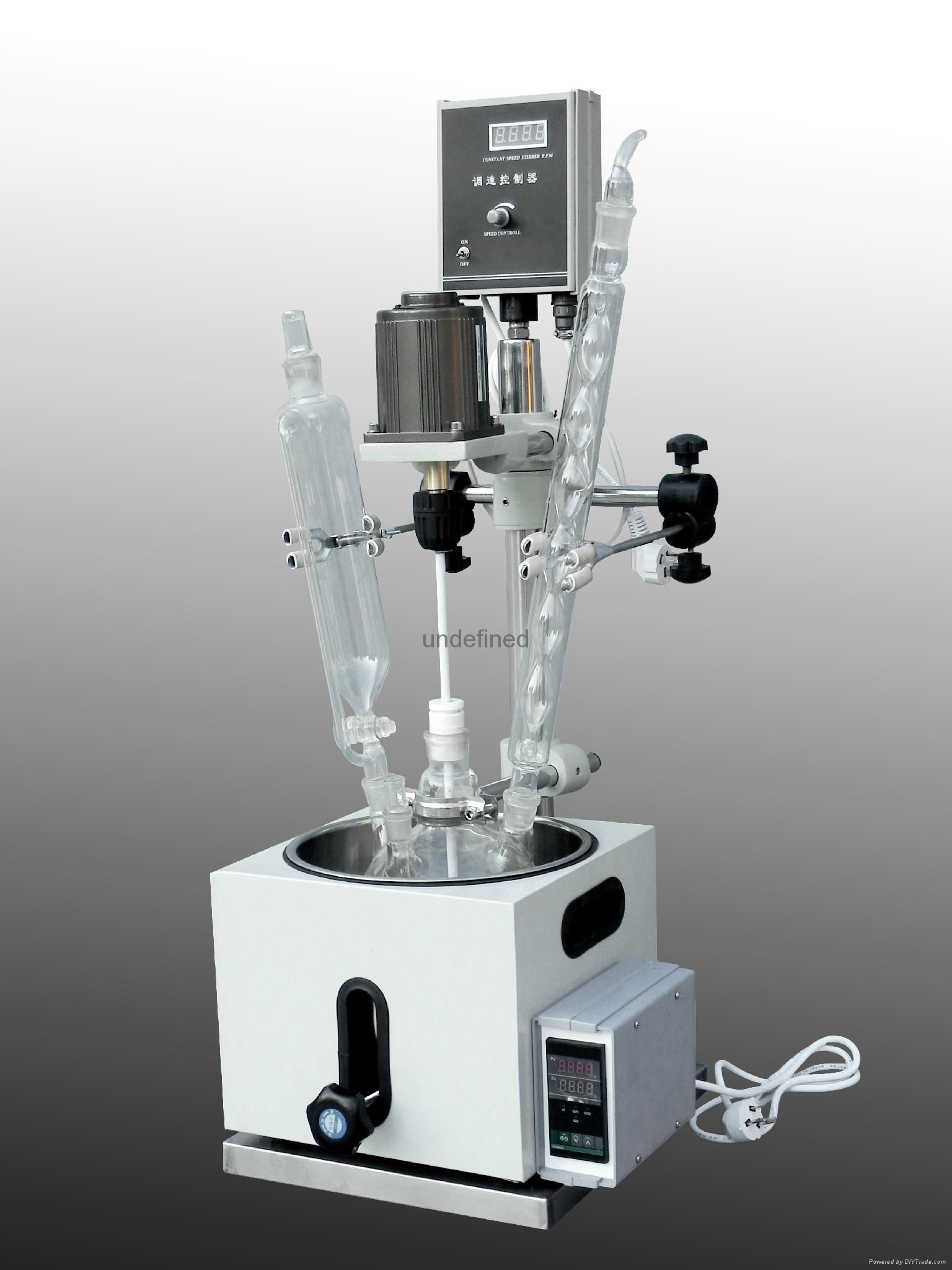 China factory supply high quality  laboratary double layer glass reactor price 5