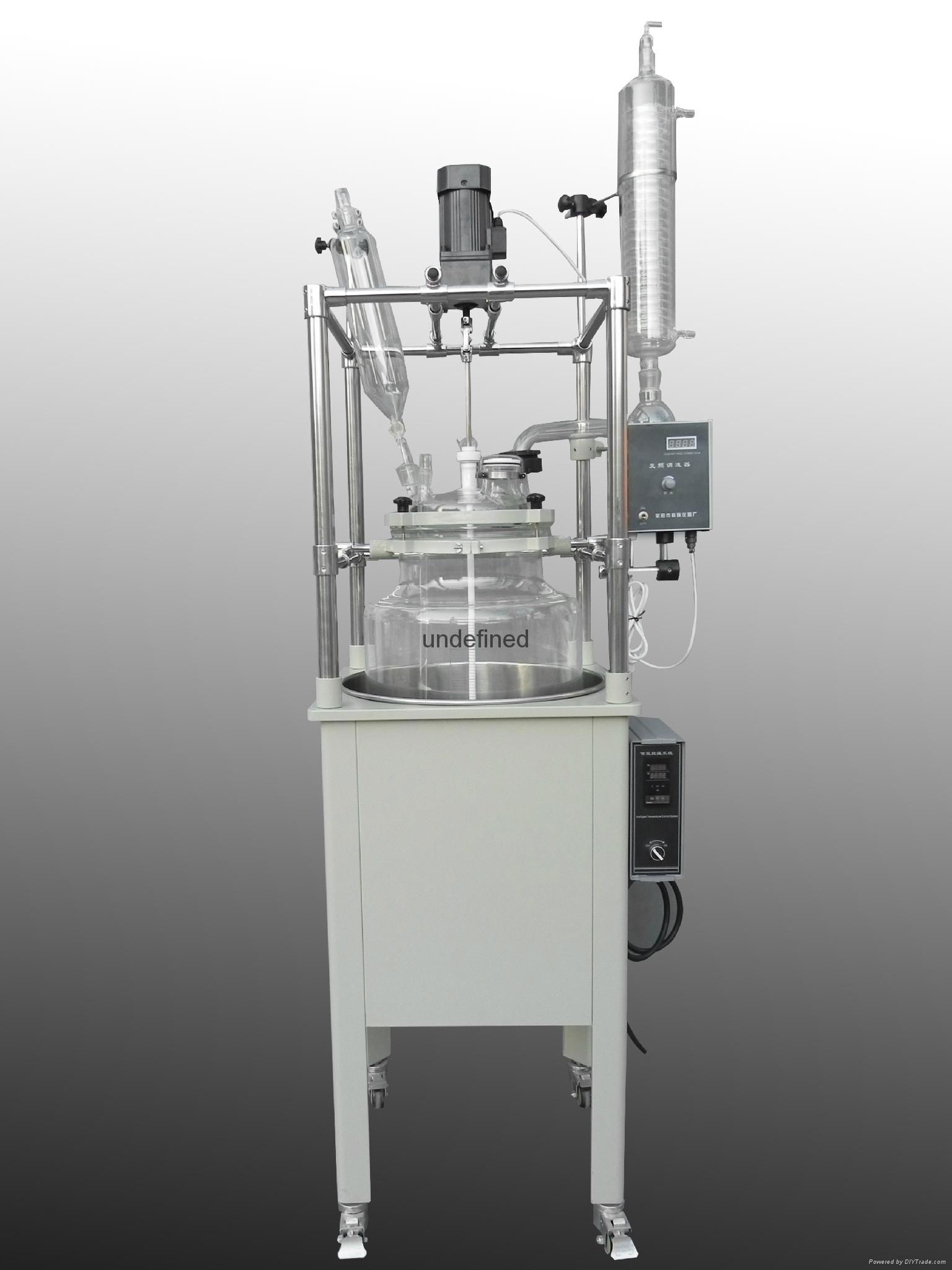 10L jacketed single lined glass reactor for distillation 3