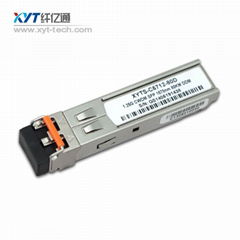 single fiber or dual fiber 1.25Gbs 1550nm Single mode SFP Transceiver 80km