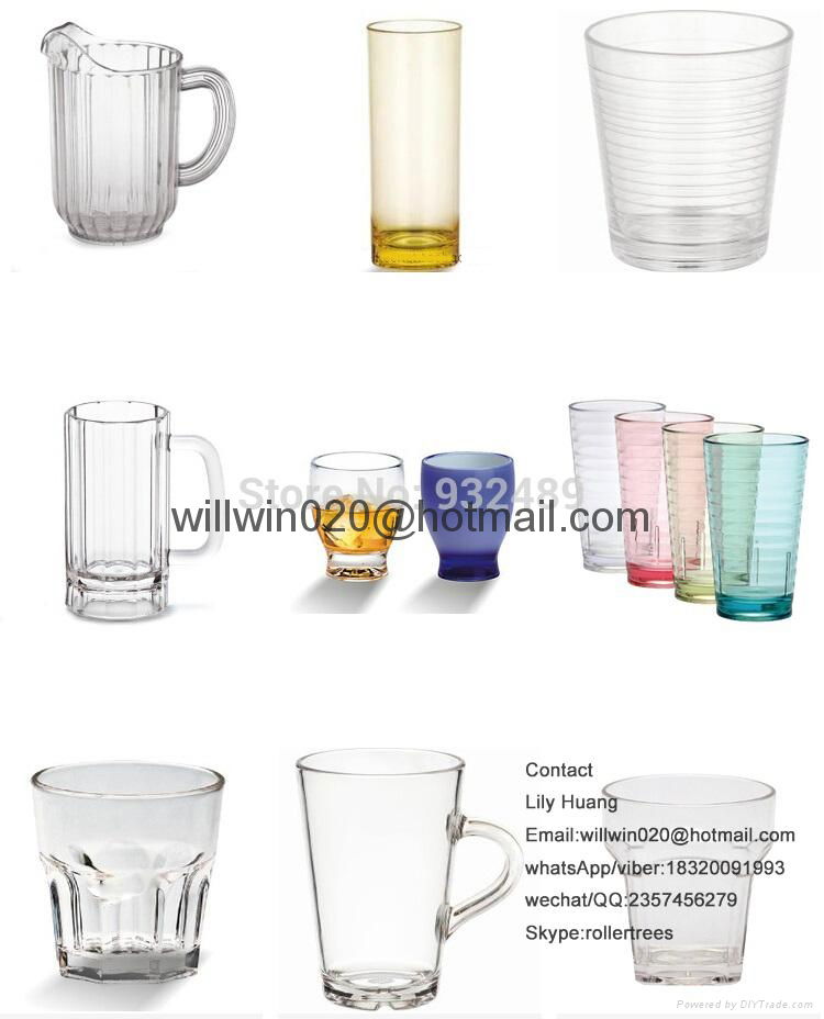 bar accessories best clear PC polycarbonate water goblet and mugs manufacturer