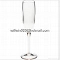 acrylic champagne glass
