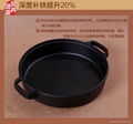  Non-coating frying cast iron skillet grill pan tray pizza cookware supplier