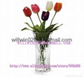 beautiful BULK wholesale cheap tall clear acrylic glass flower vases supplier