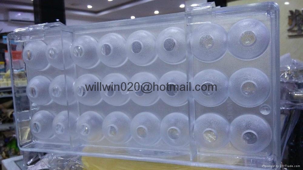 custom golf sphere shaped plastic polycarbonate chocolate mold manufacturer  4