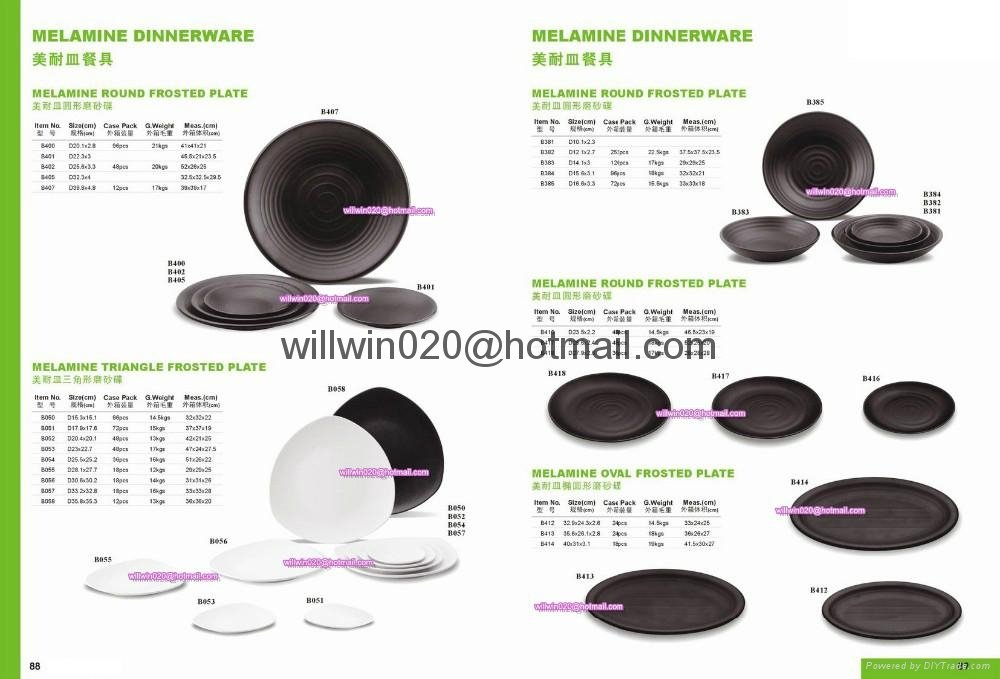 wholesale food grade plastic white red black melamine dinnerware 2