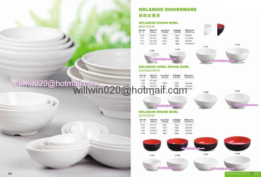 wholesale food grade plastic white red black melamine dinnerware