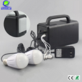 high quality portable solar lighting system with USB output and 12V DC output 2