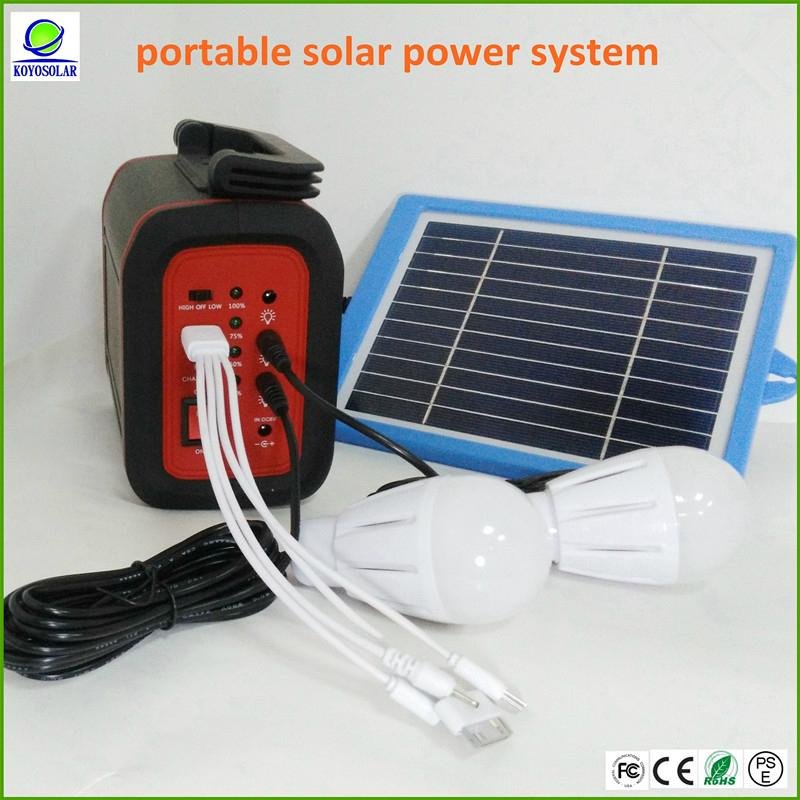 mini portable solar power system with battery indicator 2