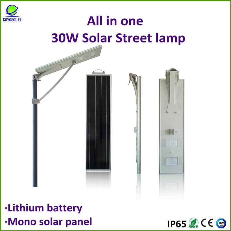 high quality all in one integrated solar power street light