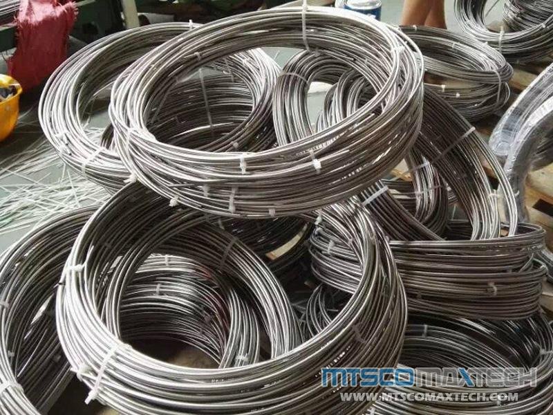 STAINLESS STEEL HEAT EXCHANGER AND BOILER SEAMLESS COILED TUBES