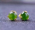 925 sliver inlay Russia nephrite jade