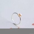 Freshwater pearl ring Petal opening style