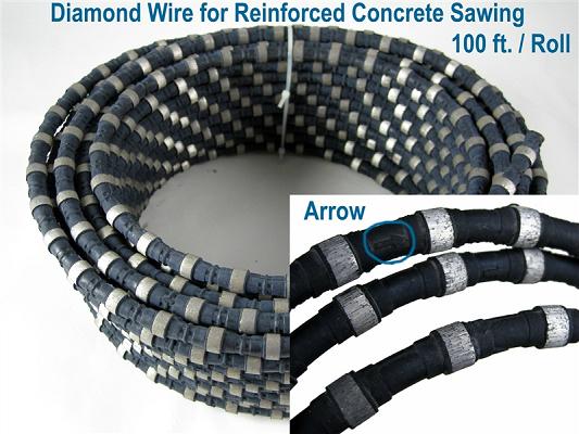 Diamond wire-saws for reinforced concrete 2