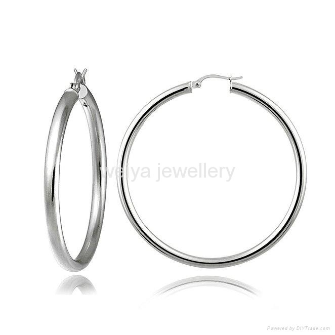 fashion jewelry 2016 big round hoop earrings for girls party