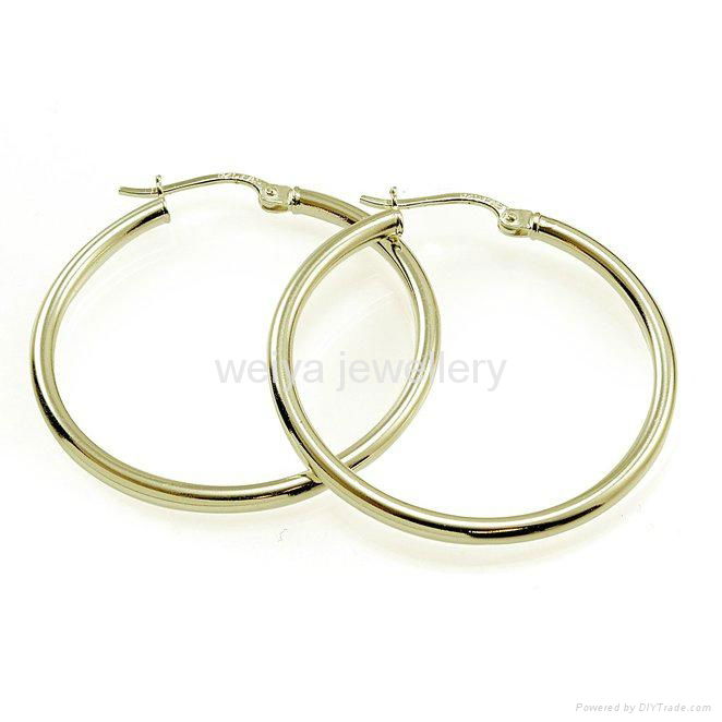 fashion jewelry 2016 big round hoop earrings for girls party 4