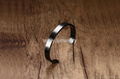 Stainless steel open cuff bangle for men and women 