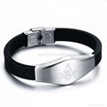 Fashion mens bracelet masonic symbol