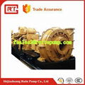 Diesel engine driving dredge pump