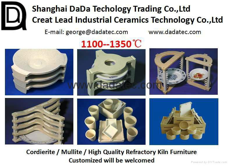 High quality refractory Cordierite Mullite Saggar Crucible refractory kiln furni 2