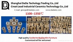 Industrial ceramic refractory Cordierite Mullite Heavy Clay Kiln Furniture tempe