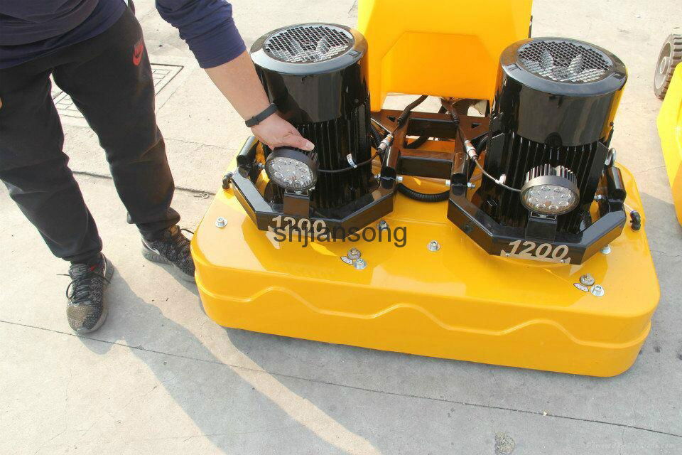 JS1200 Heavy Duty in wet&dry concrete stone floor grinding and polishing machine 3