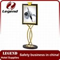 Factory wholesale steel restaurant display sign stand 4
